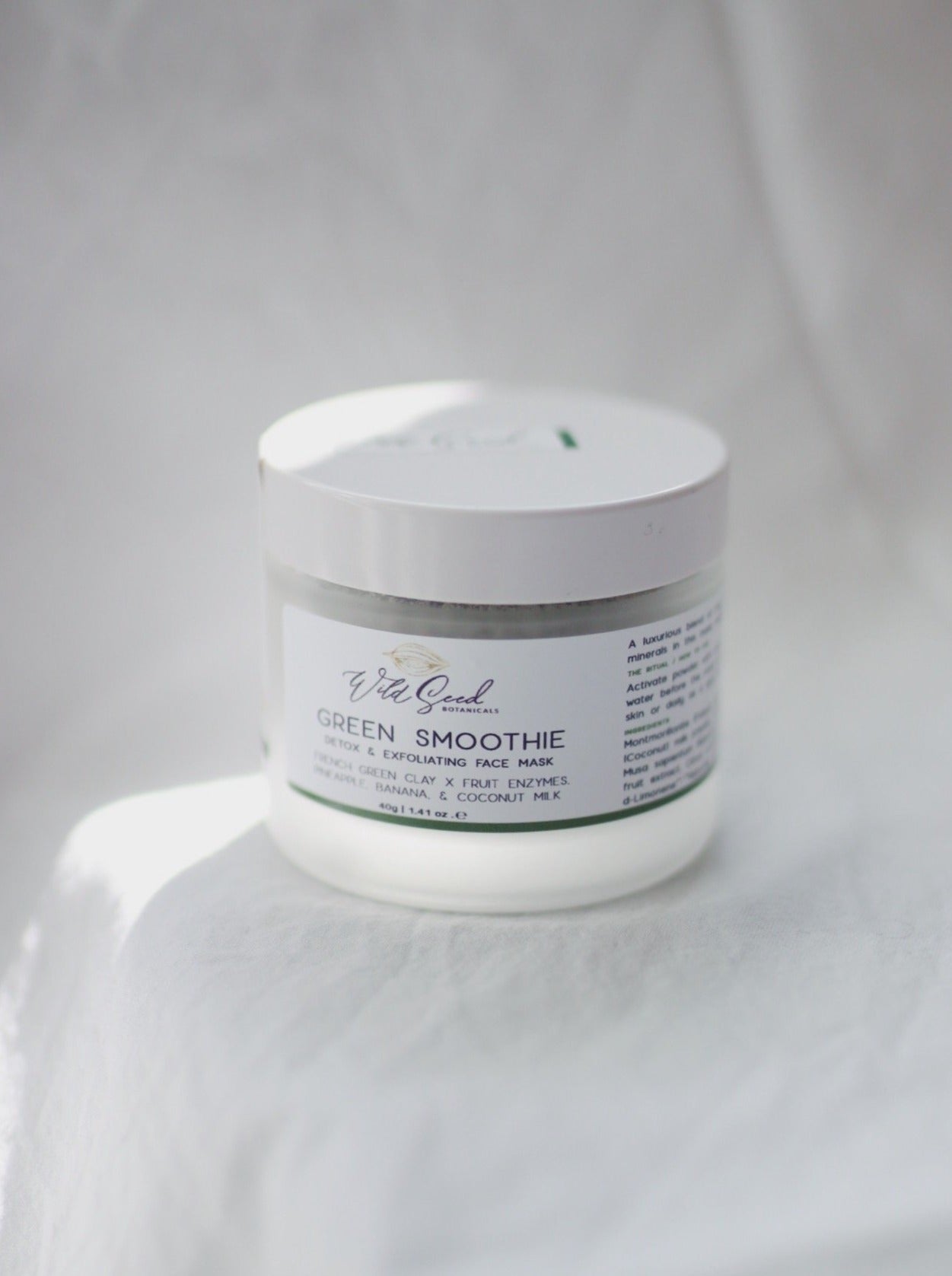 Green Smoothie Clay Mask - Wild Seed Botanicals